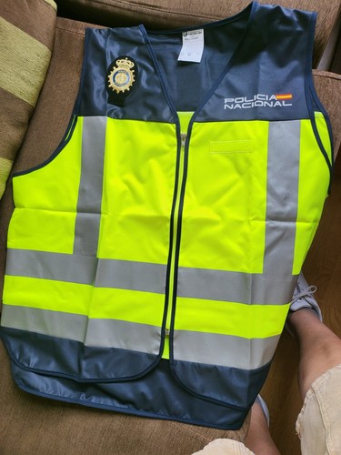 Chaleco fluerescente policia - chaleco,