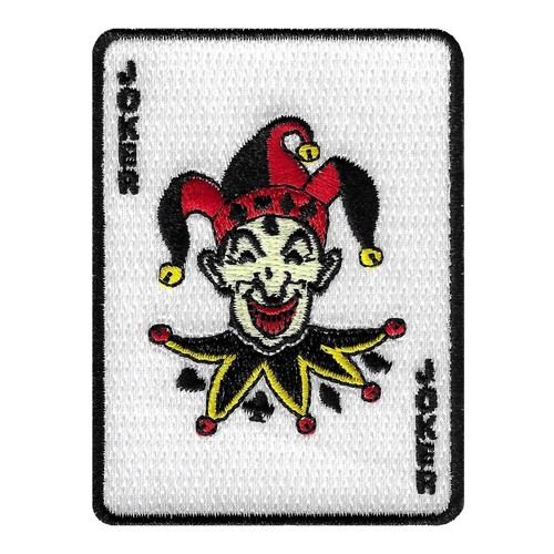 Joker card iron - card, iron-on